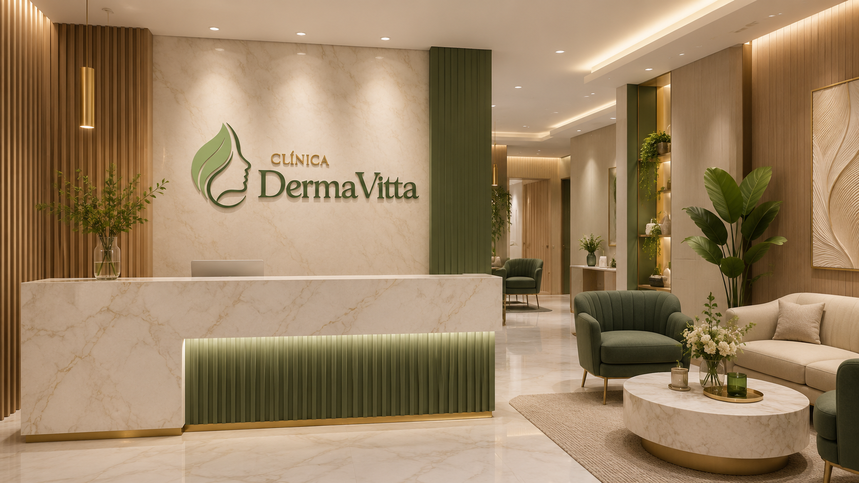 Recepção da Clínica DermaVitta