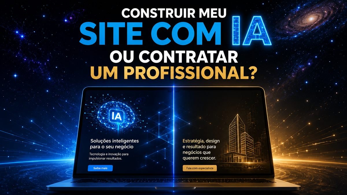 Construir meu site com IA ou contratar um profissional?