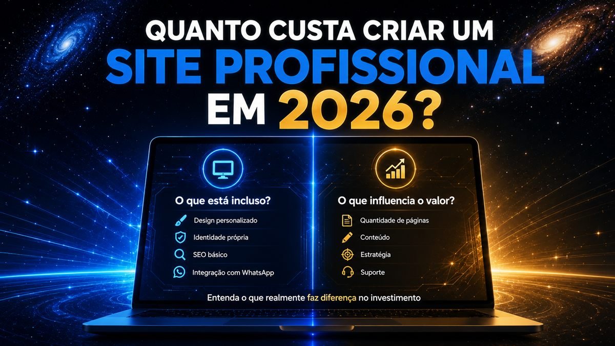 Quanto custa criar um site profissional em 2026?